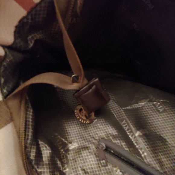 Mode Becky Earthtone Plaid Satchel Tote Bag - Picture 16 of 16